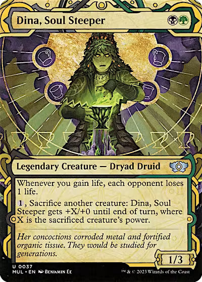 Dina, Soul Steeper (MUL-037) - Multiverse Legends: (Showcase) (Borderless)