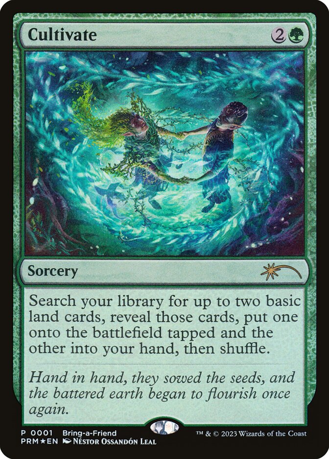 Cultivate (Bring-a-Friend Promo) (UMP-001) - Wizards Play Network 2023 Foil