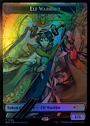 Elf Warrior Token (7168) (SLD-7168) - Secret Lair Drop Series Foil