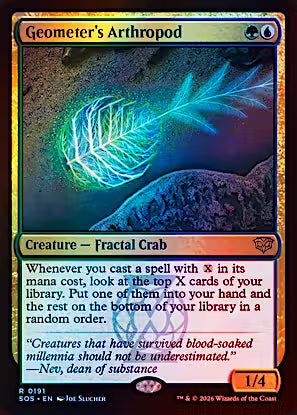 Geometer's Arthropod (SOS-191) - Secrets of Strixhaven Foil