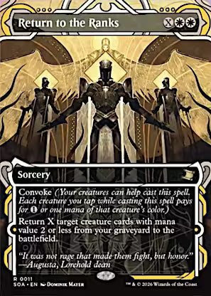 Return to the Ranks (SOA-011) - Secrets of Strixhaven: Mystical Archive