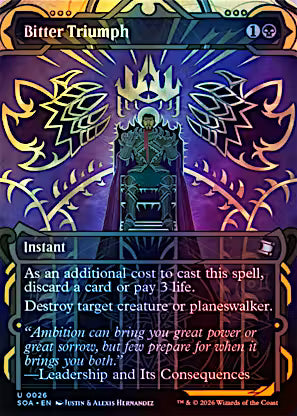 Bitter Triumph (SOA-026) - Secrets of Strixhaven: Mystical Archive Foil