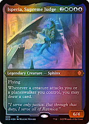 Isperia, Supreme Judge (SCD-004) - Starter Commander Decks Etched Foil