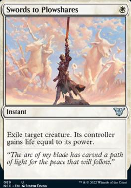 Swords to Plowshares (NEC-089) - Neon Dynasty Commander