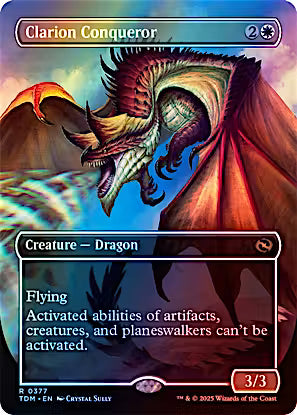 Clarion Conqueror // Clarion Conqueror (TDM-377) - Tarkir: Dragonstorm (Borderless) Foil
