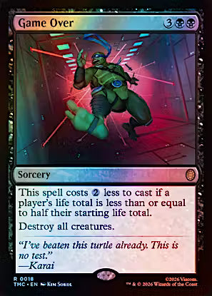 Game Over (Surge Foil) (TMC-018) - Commander: Teenage Mutant Ninja Turtles Foil