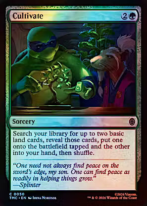 Cultivate (Surge Foil) (TMC-050) - Commander: Teenage Mutant Ninja Turtles Foil