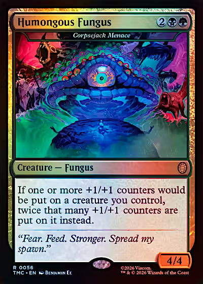 Humongous Fungus - Corpsejack Menace (Surge Foil) (TMC-056) - Commander: Teenage Mutant Ninja Turtles Foil