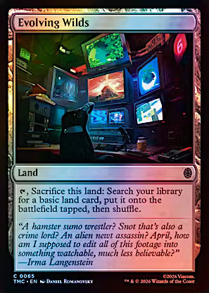 Evolving Wilds (Surge Foil) (TMC-065) - Commander: Teenage Mutant Ninja Turtles Foil