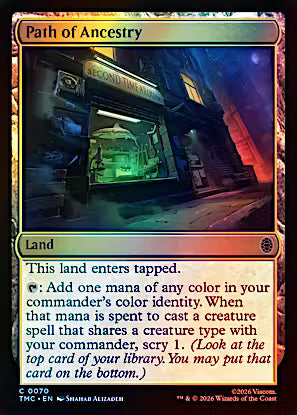 Path of Ancestry (Surge Foil) (TMC-070) - Commander: Teenage Mutant Ninja Turtles Foil