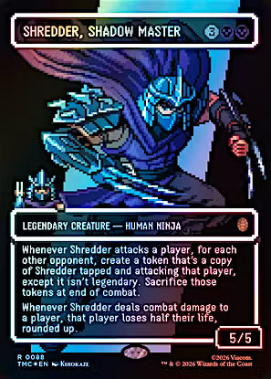 Shredder, Shadow Master (Borderless) (TMC-088) - Commander: Teenage Mutant Ninja Turtles Foil