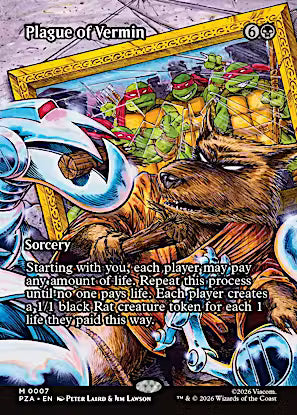 Plague of Vermin (Borderless) (PZA-007) - Teenage Mutant Ninja Turtles Eternal-Legal