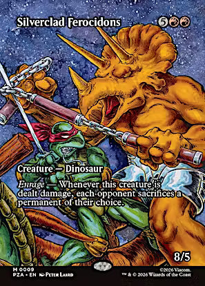 Silverclad Ferocidons (Borderless) (PZA-009) - Teenage Mutant Ninja Turtles Eternal-Legal