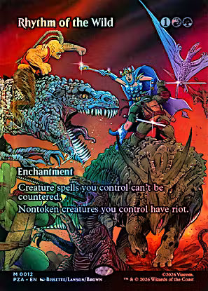 Rhythm of the Wild (Borderless) (PZA-012) - Teenage Mutant Ninja Turtles Eternal-Legal Foil