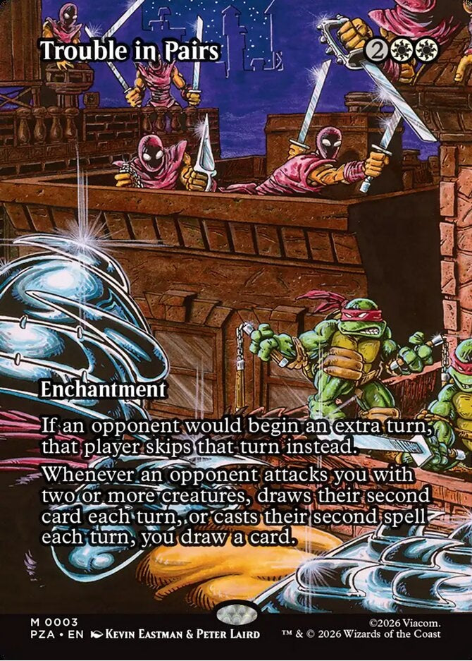Trouble in Pairs (Borderless) (PZA-003) - Teenage Mutant Ninja Turtles Eternal-Legal