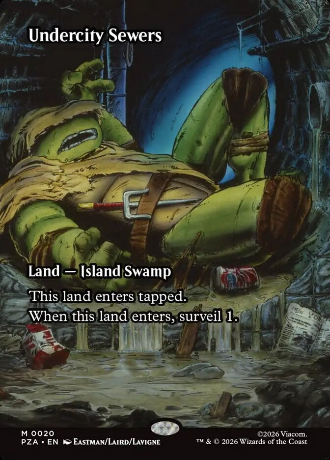 Undercity Sewers (Borderless) (PZA-020) - Teenage Mutant Ninja Turtles Eternal-Legal